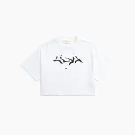 1017 ALYX 9SM  Scar Cropped Tee - White