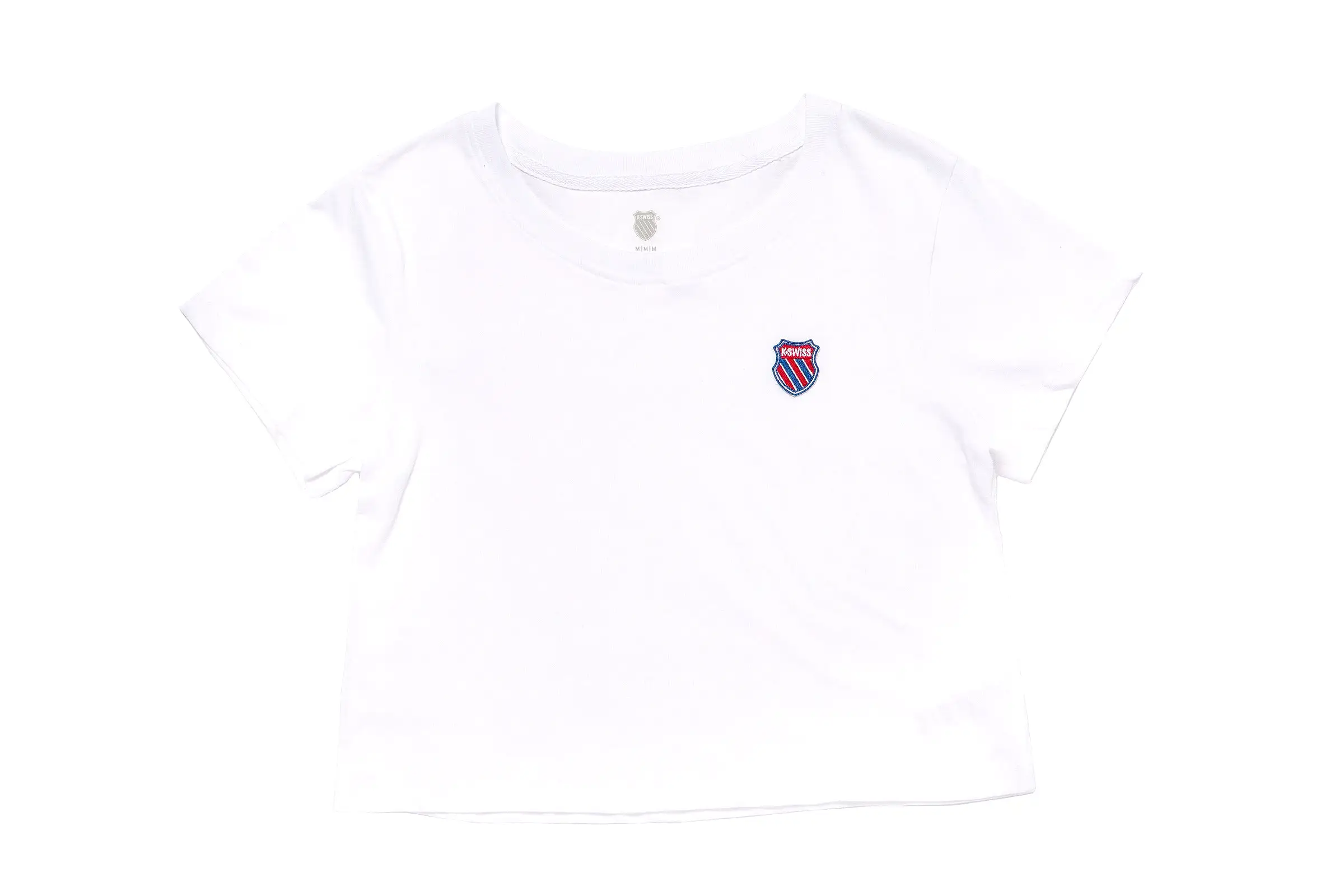 192435-194 | WOMENS TIEBREAKER CROPPED TEE | STARK WHITE