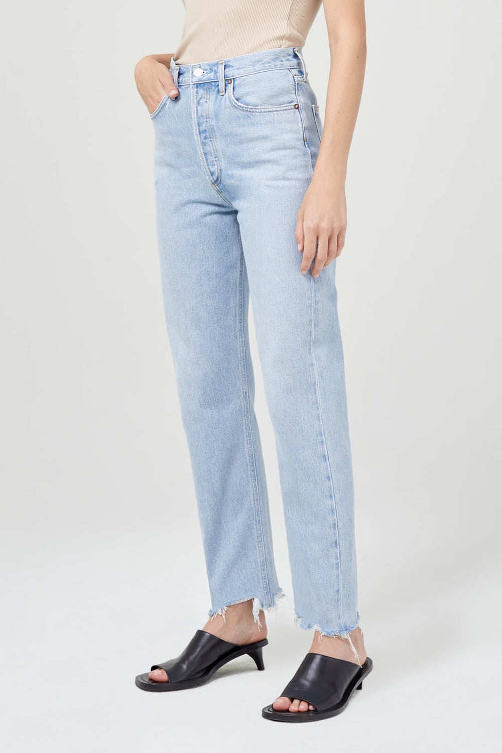 90s Pinch Waist Jean in Imitate