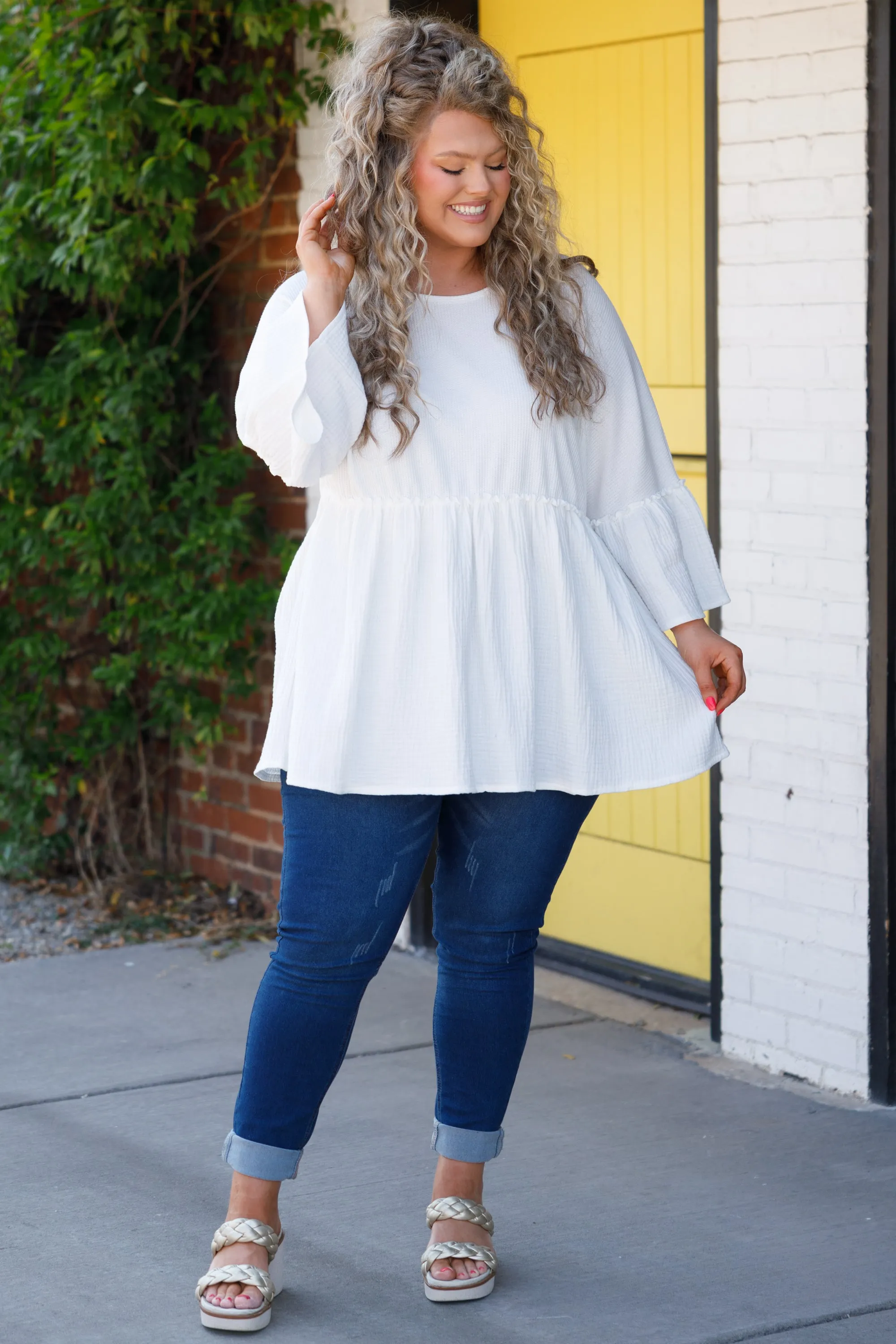 A Kiss For The Road Top, White