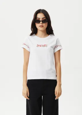 AFENDS Womens Scorched - Regular Tee - White