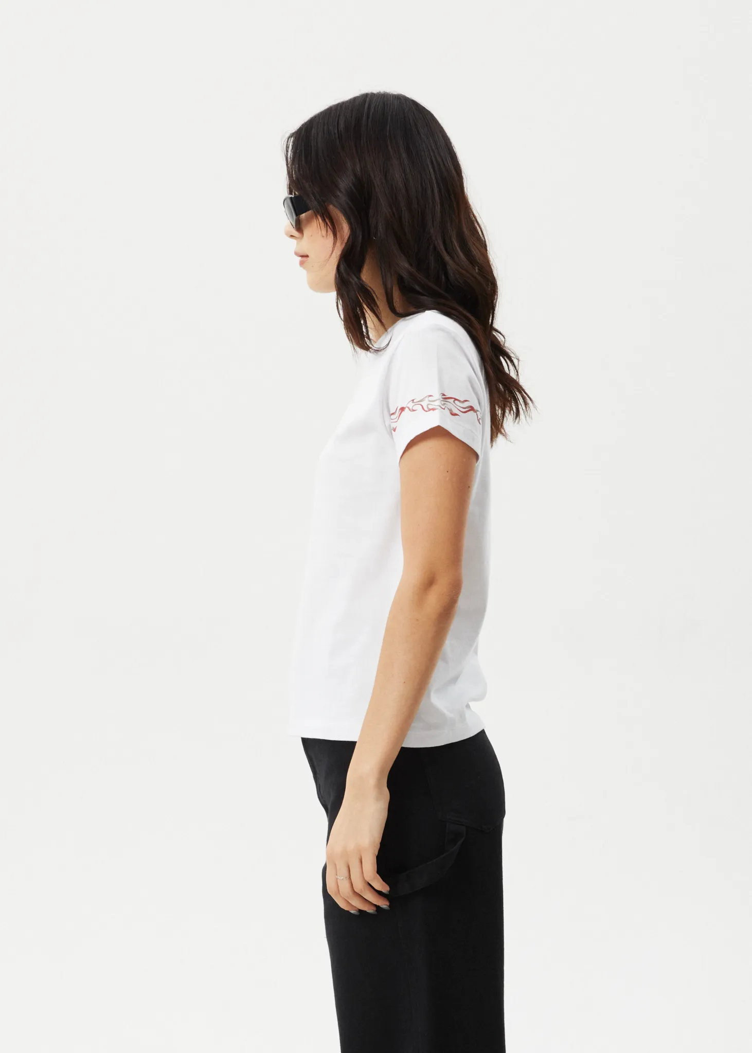 AFENDS Womens Scorched - Regular Tee - White