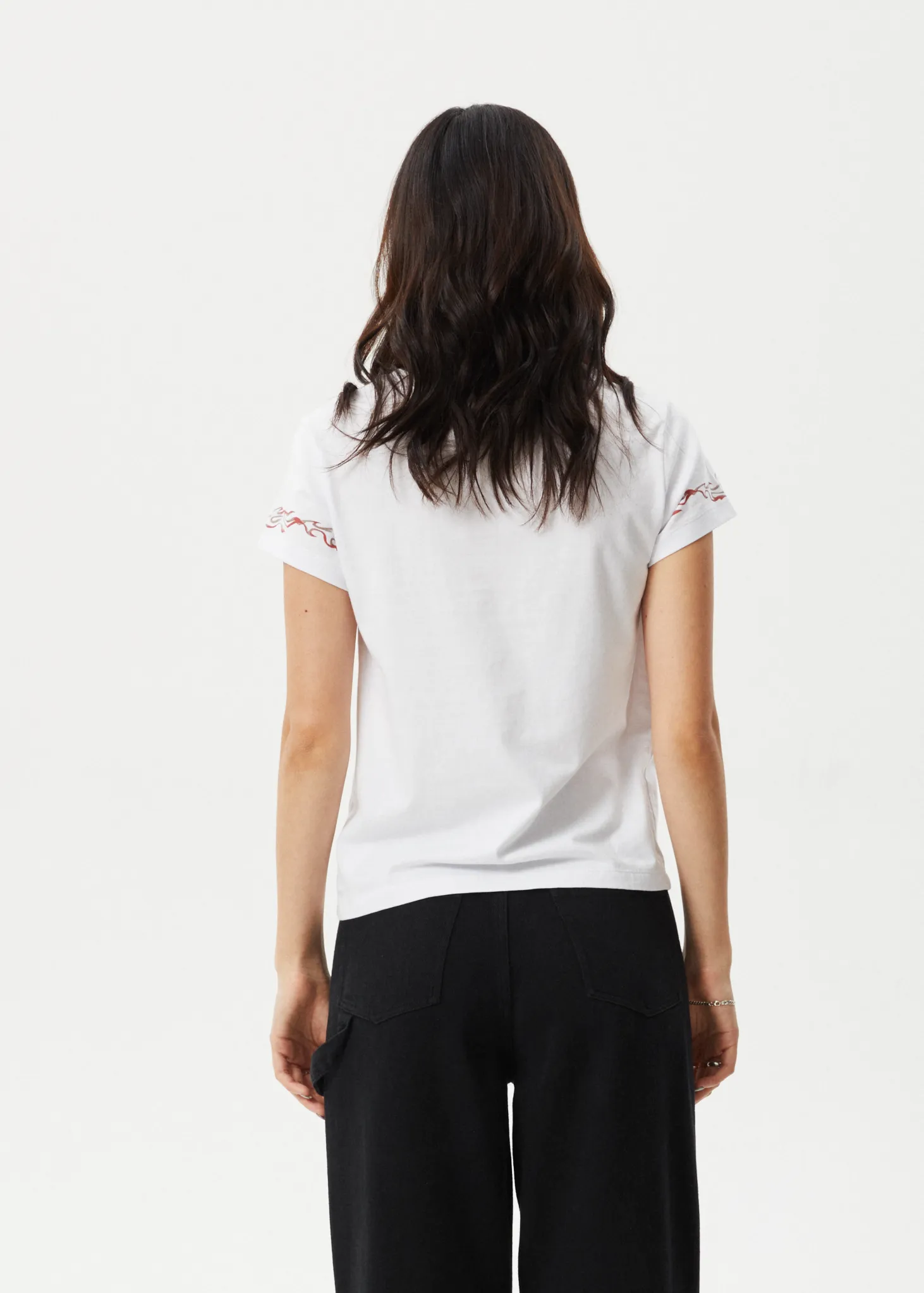 AFENDS Womens Scorched - Regular Tee - White