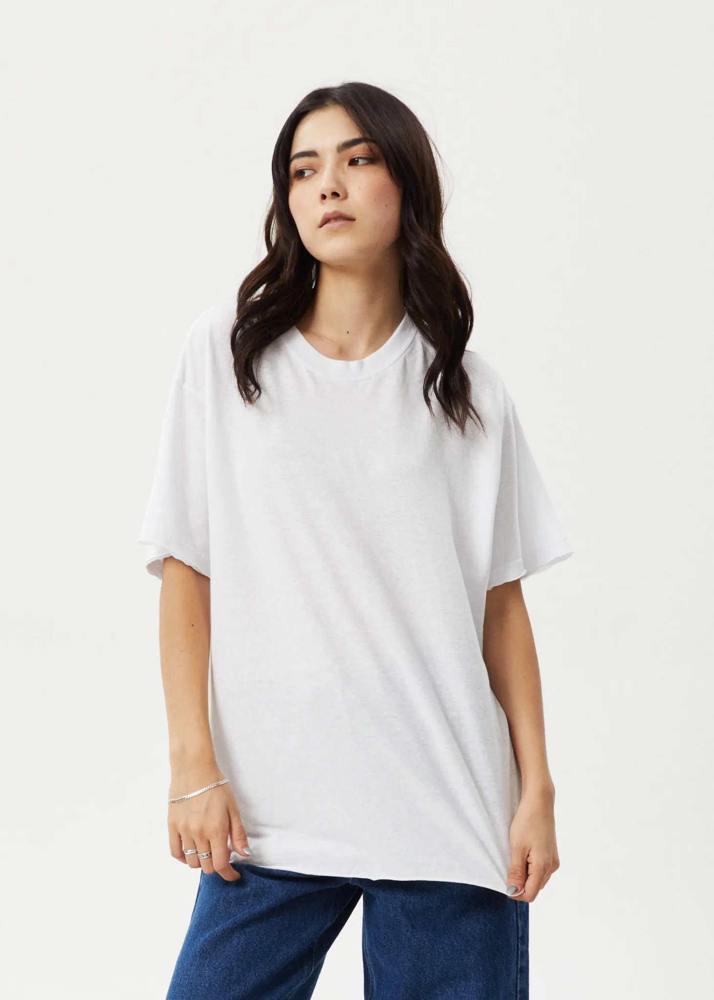 AFENDS Womens Slay - Oversized Tee - White