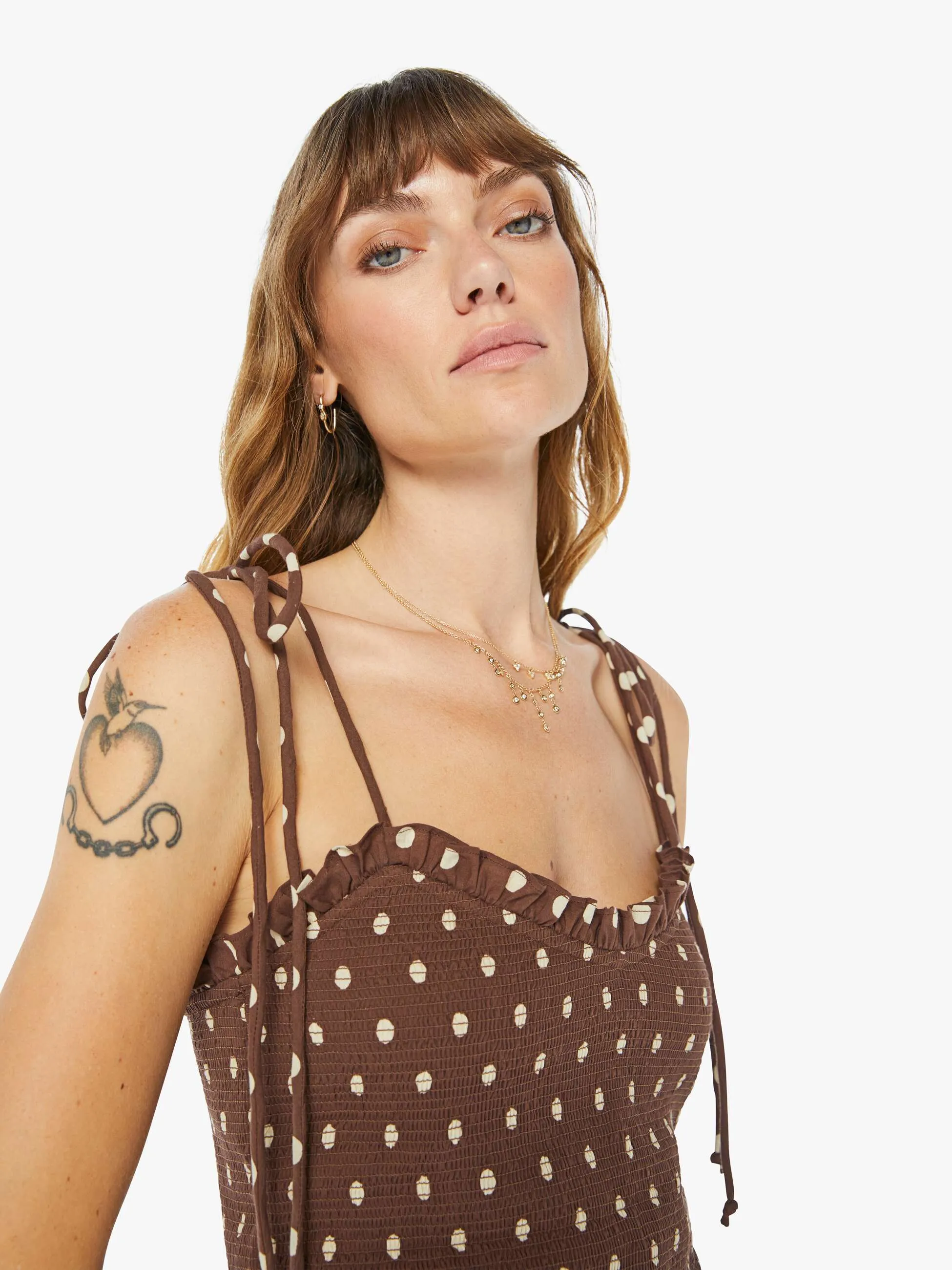 Alix Of Bohemia Clara Smock Top - Brown Cocoa