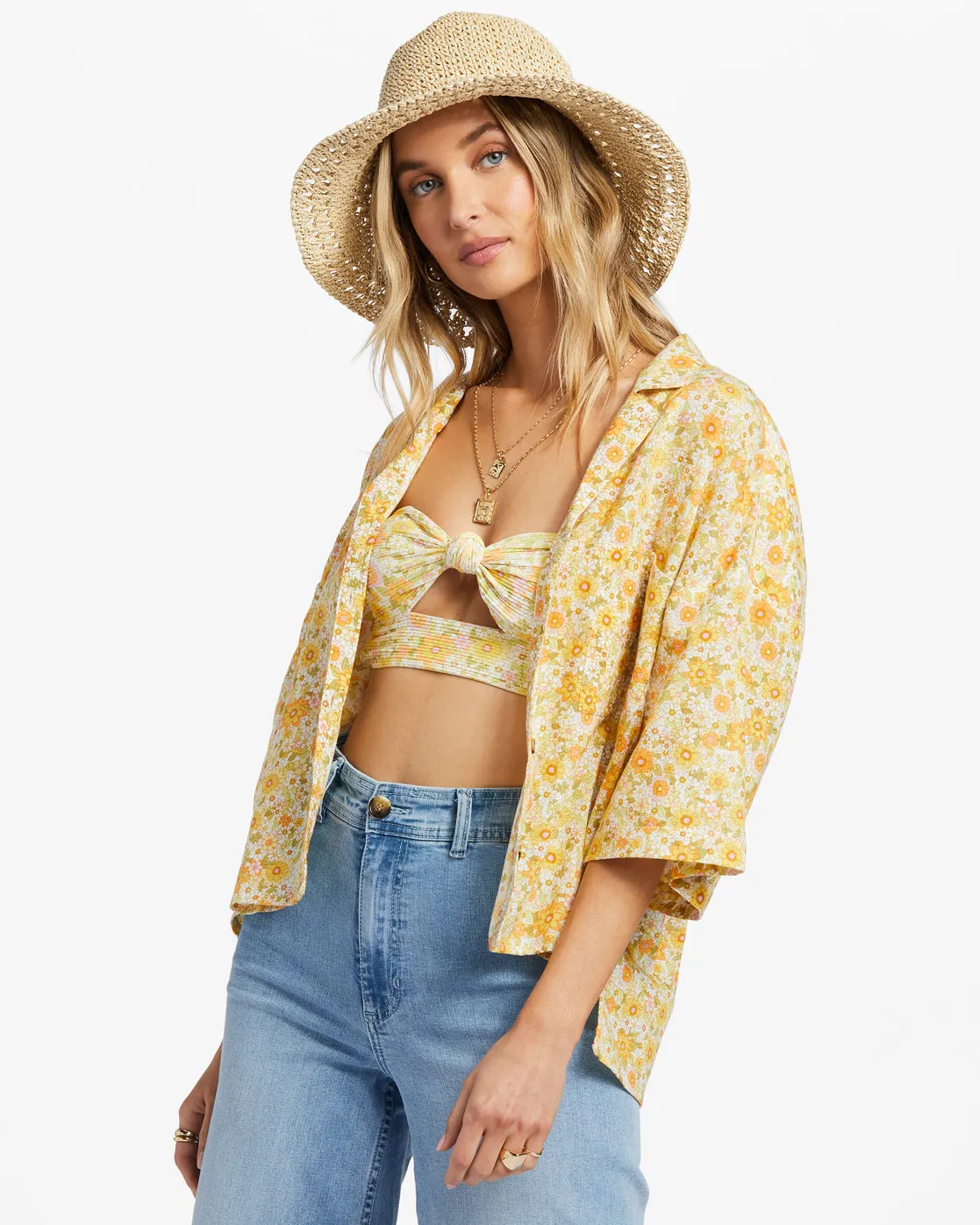 All Good Button-Down Top - Multi 1