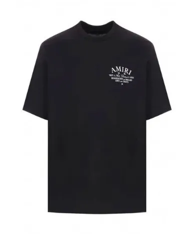 AMIRI  |Crew Neck Street Style Plain Cotton Short Sleeves Logo