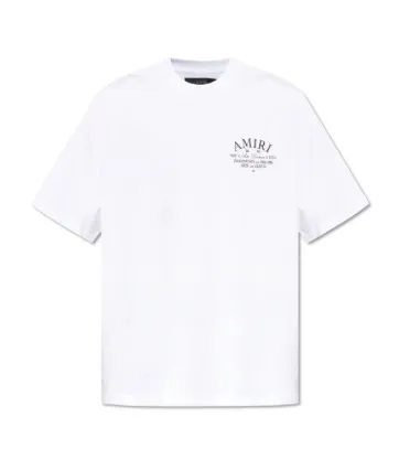 AMIRI  |Crew Neck Street Style Plain Cotton Short Sleeves Logo