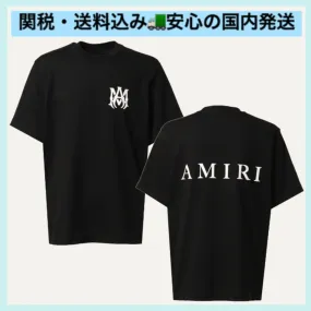 AMIRI  |Street Style Short Sleeves Logo T-Shirts