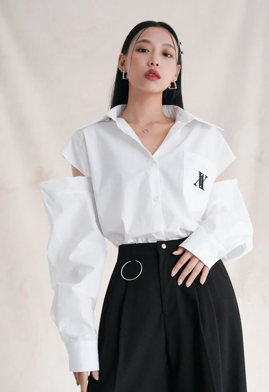 AVANDRESS  |Casual Style Street Style Plain Logo Shirts & Blouses