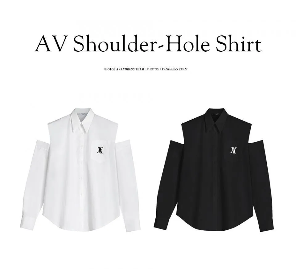 AVANDRESS  |Casual Style Street Style Plain Logo Shirts & Blouses