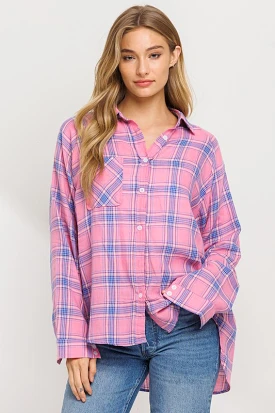 Ayesha Buttoned Down Checkered Shirt