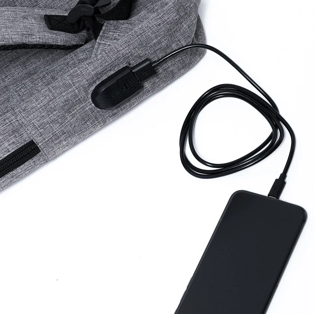 Back Pack Gris Charger Port