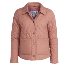 Barbour Womens Barmouth Quilted Jacket Soft Coral