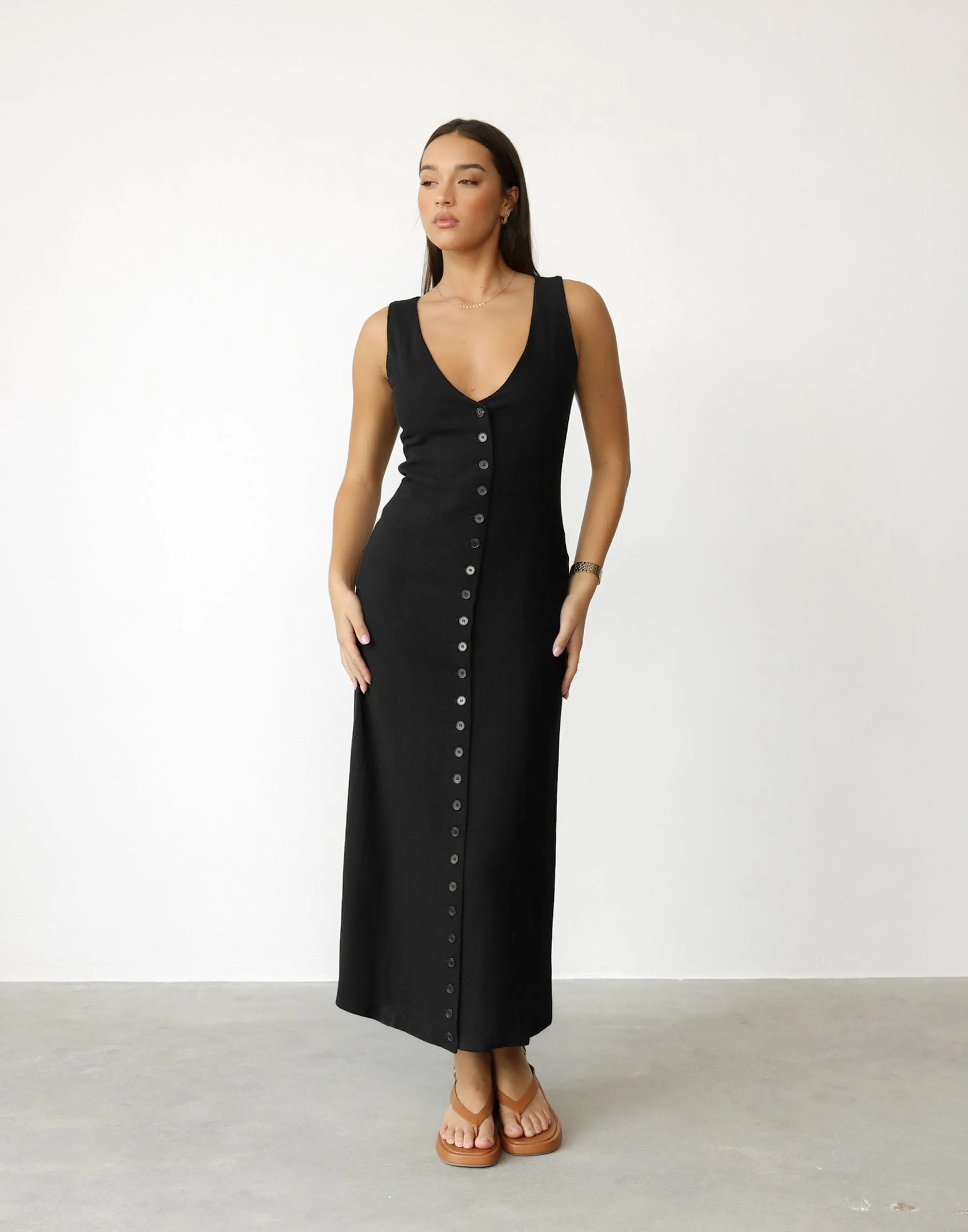 Cailey Maxi Dress (Black)