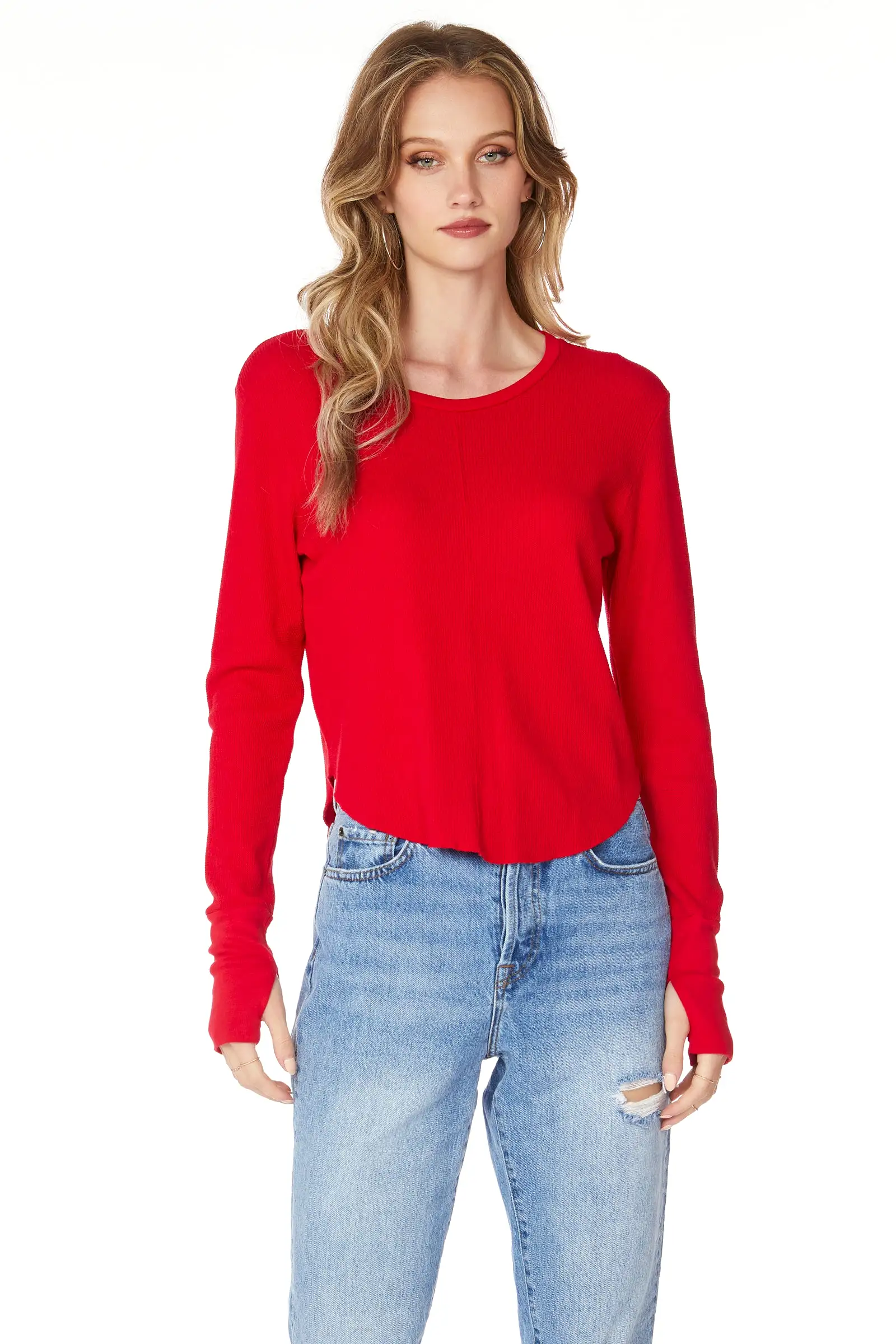 CENTER SEAM CROPPED TOP