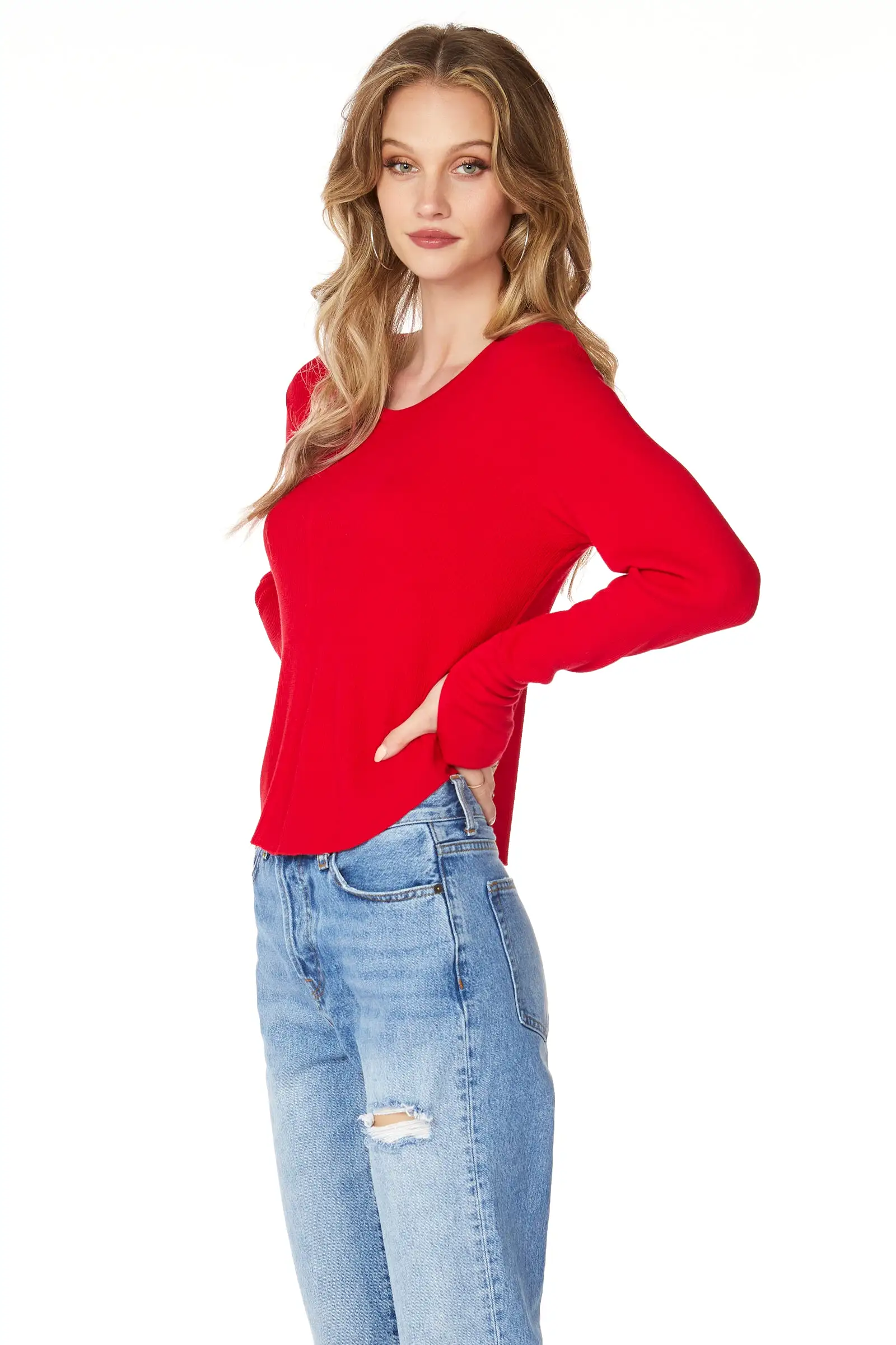 CENTER SEAM CROPPED TOP