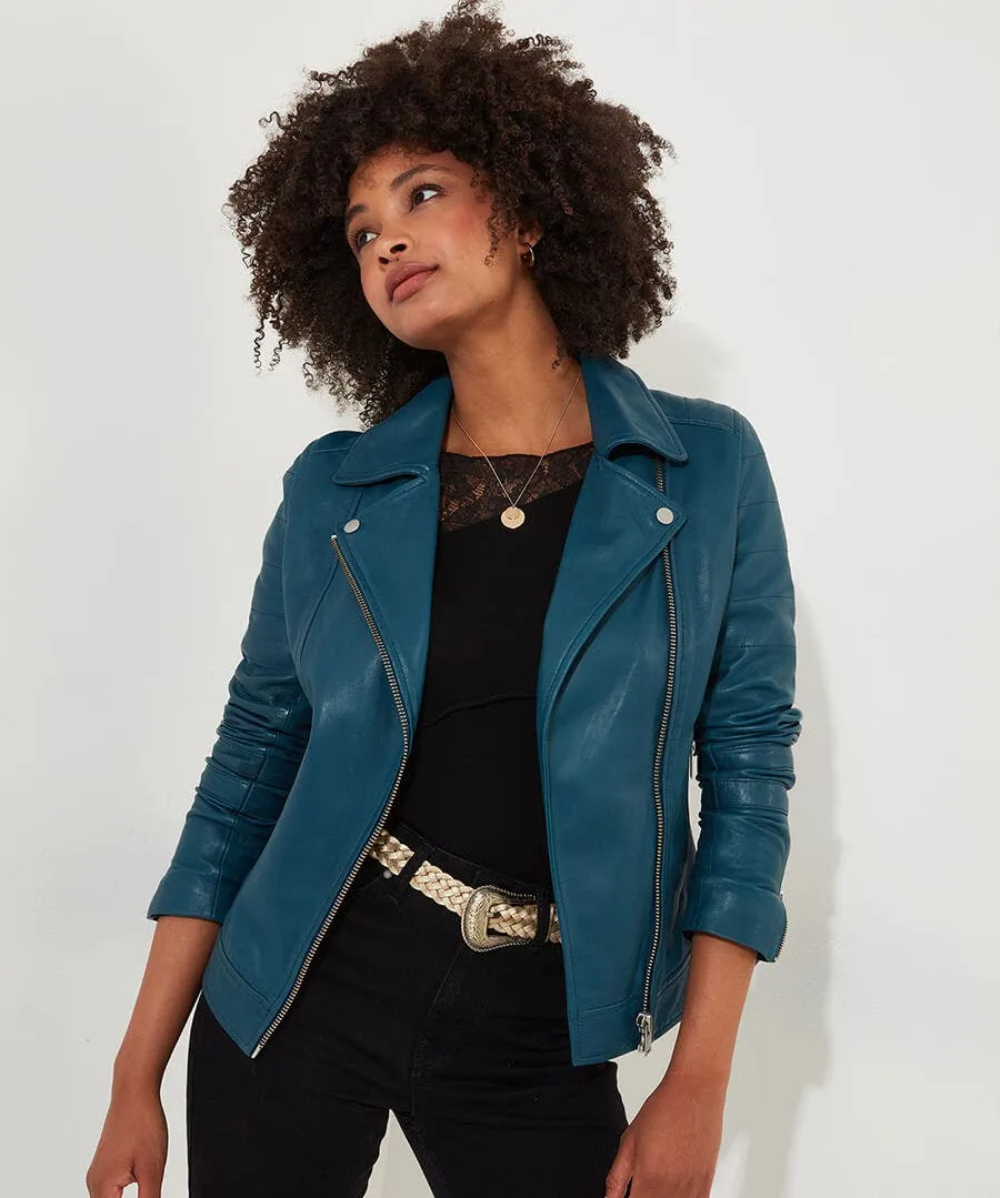 Classic Leather Biker Jacket