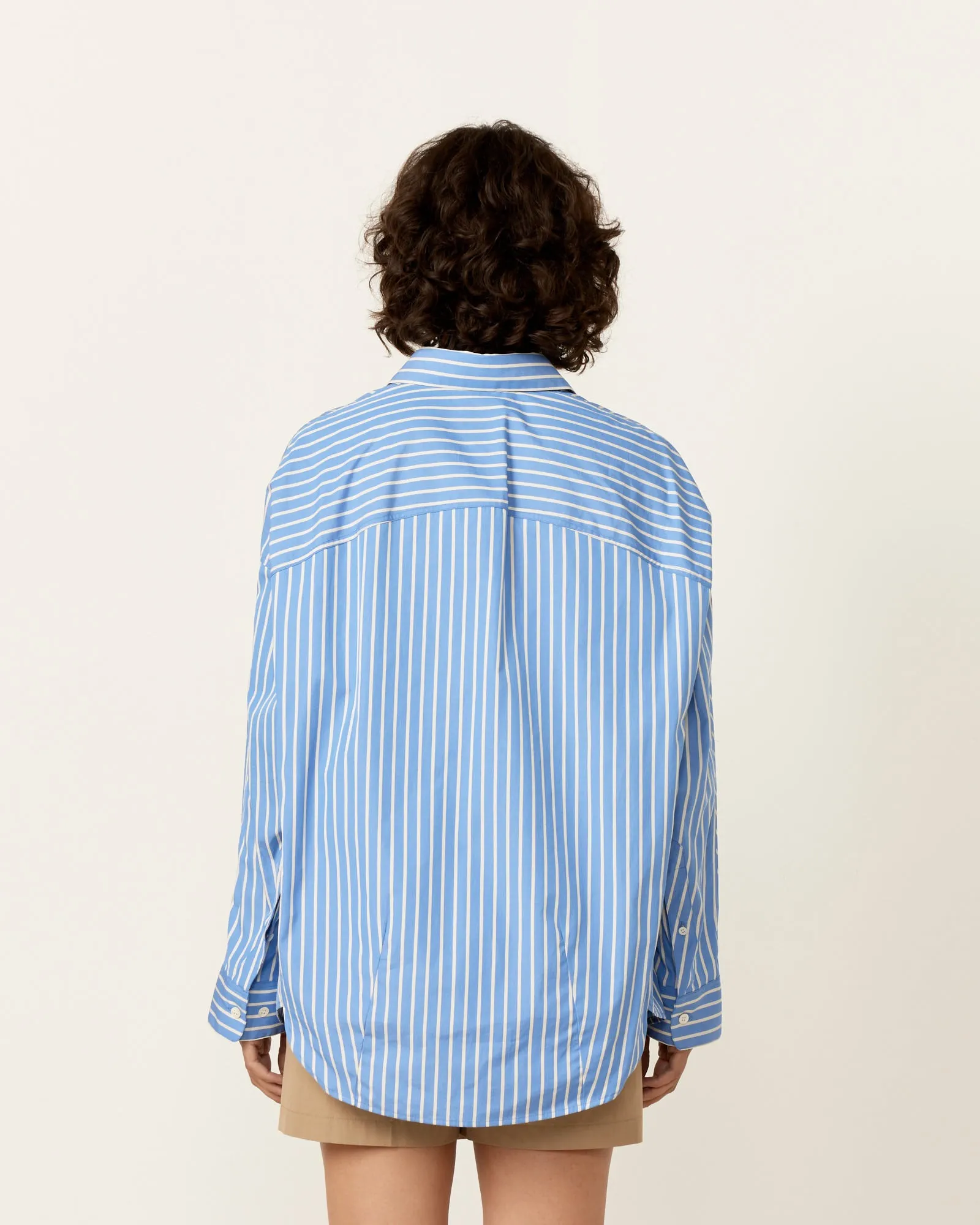 Cocoon Shirt in Light Blue