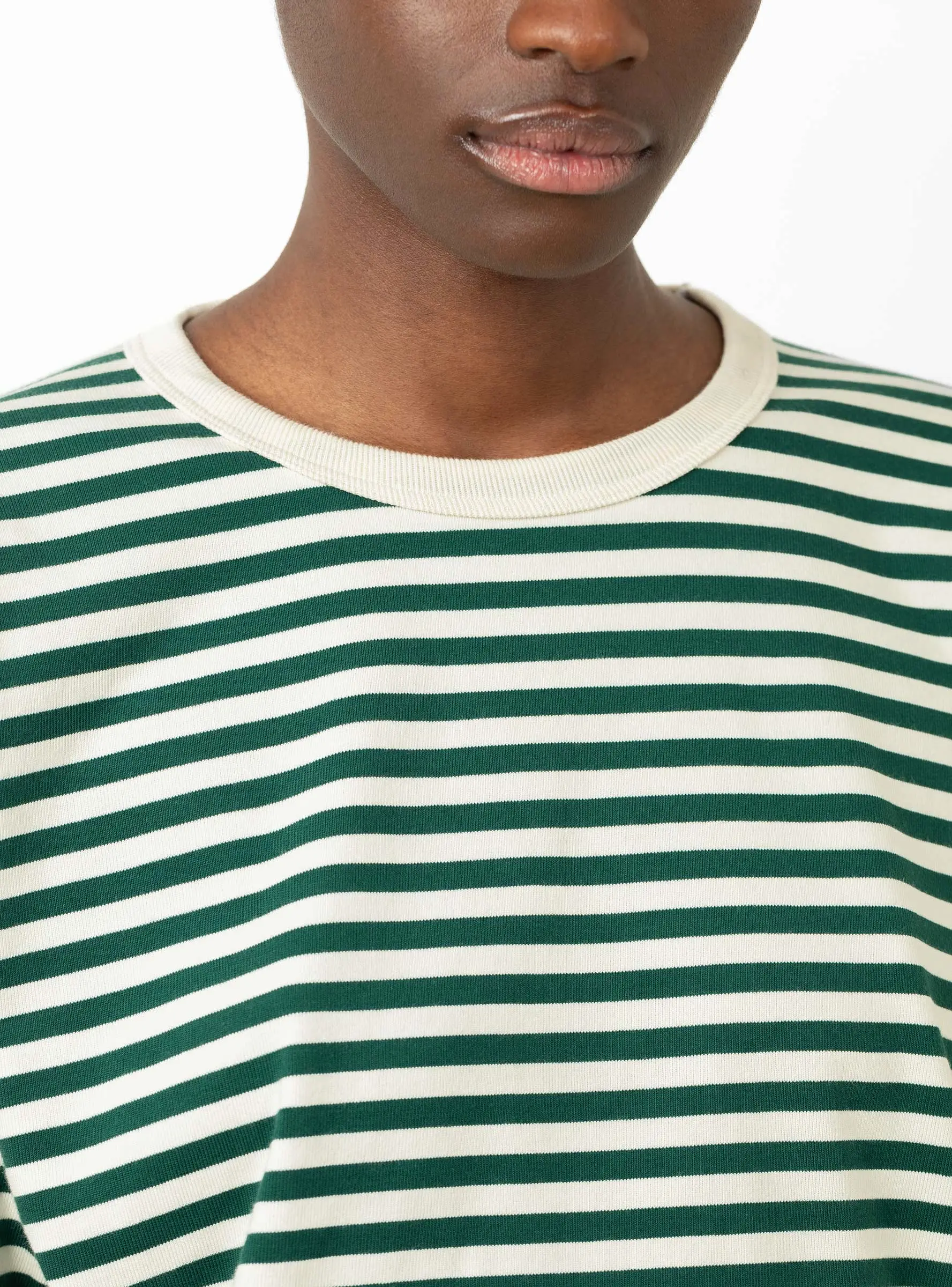 Coolmax Stripe Jersey L/S Tee Green