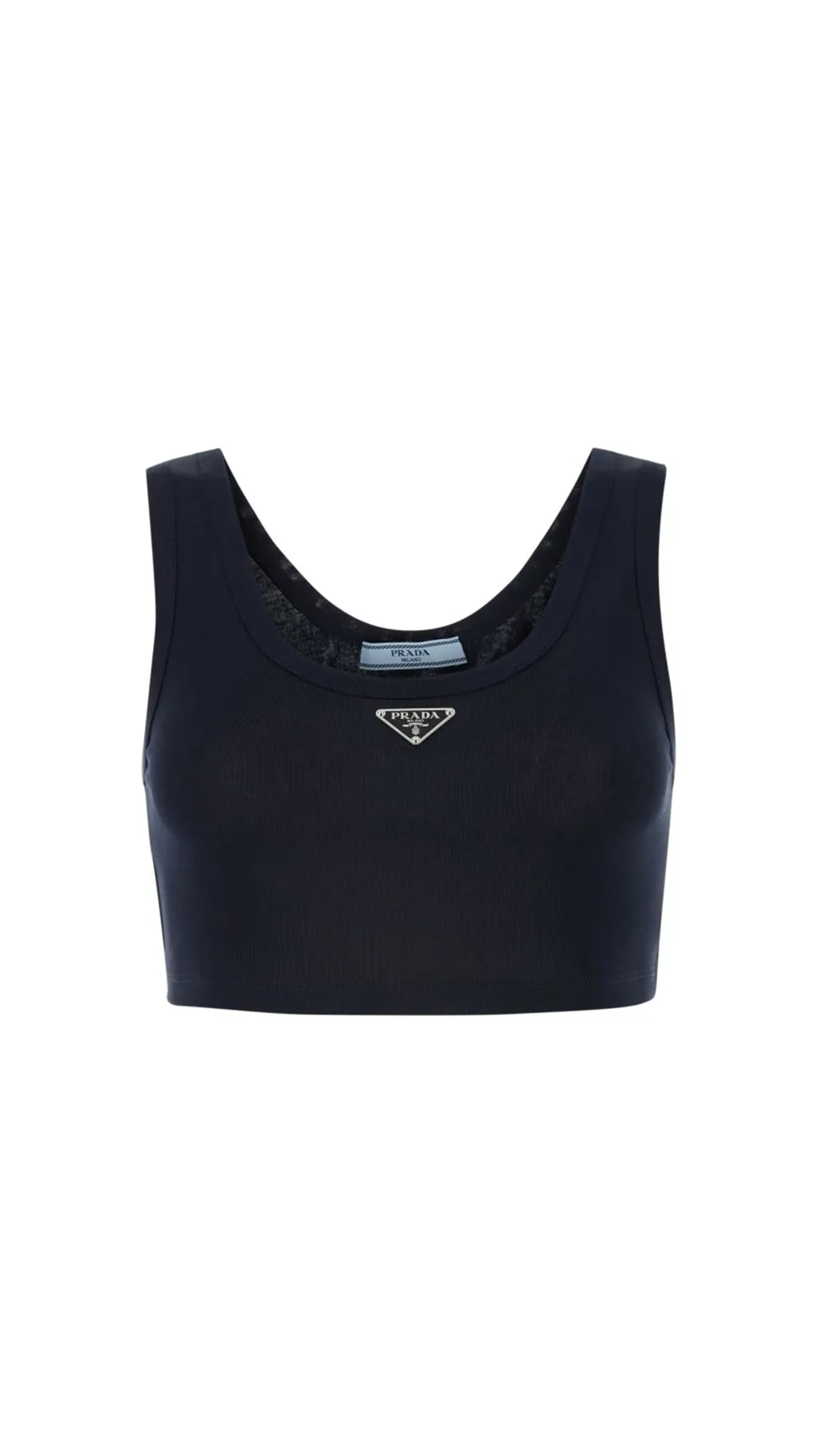 Crop Tank Top - Navy