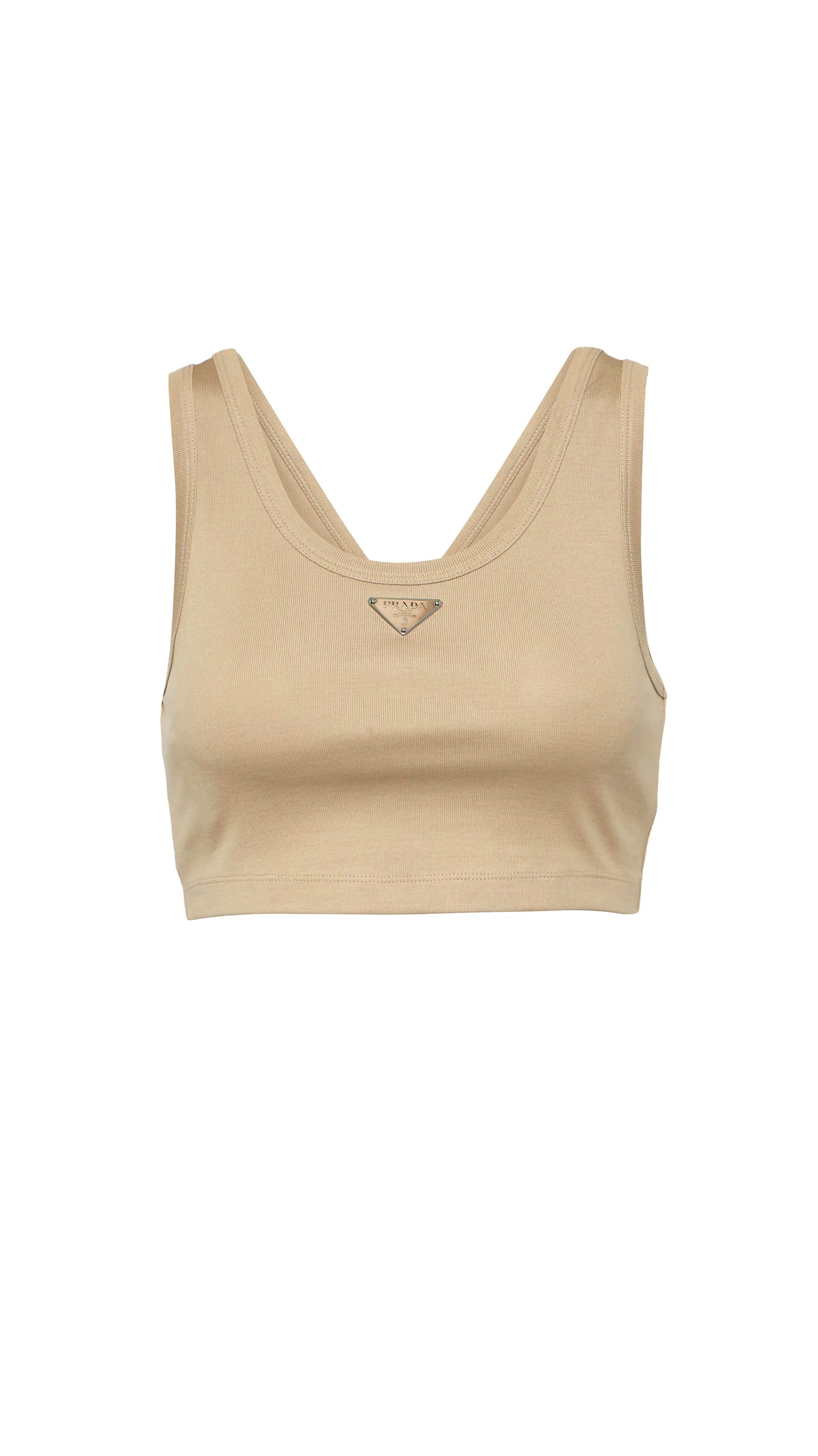 Crop Tank Top - Nude