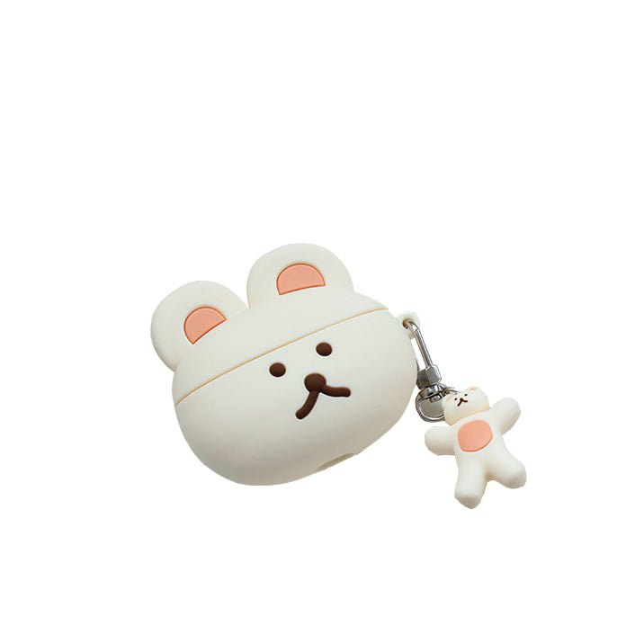 Cute Bear Characters Airpod3 Cases Headset Headphone Accessories Silicone Keyring Accessory Protect Apple Charger