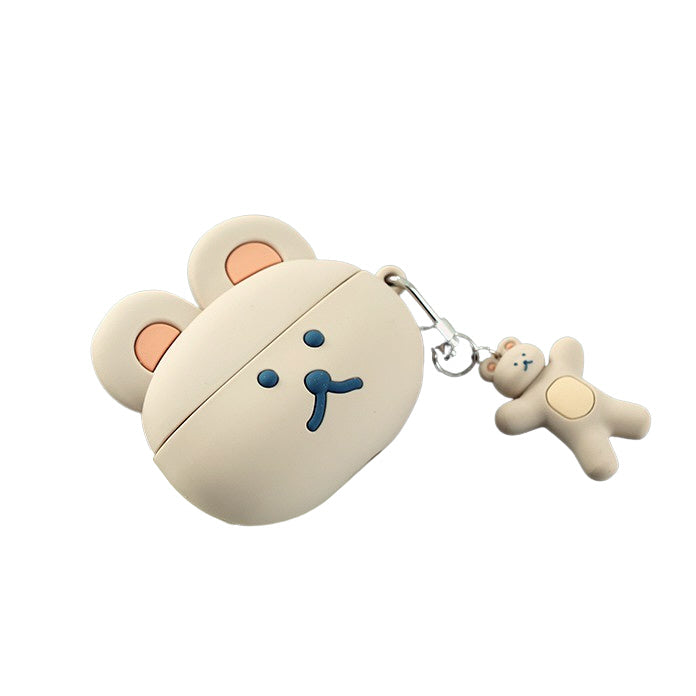 Cute Bear Characters Airpod3 Cases Headset Headphone Accessories Silicone Keyring Accessory Protect Apple Charger