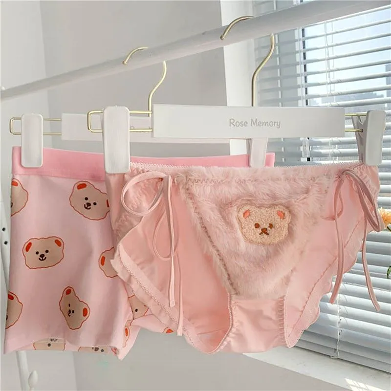 Cute Bear Couple Panties