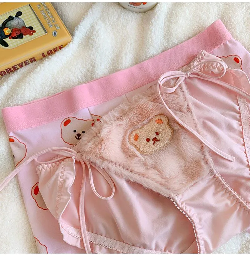 Cute Bear Couple Panties