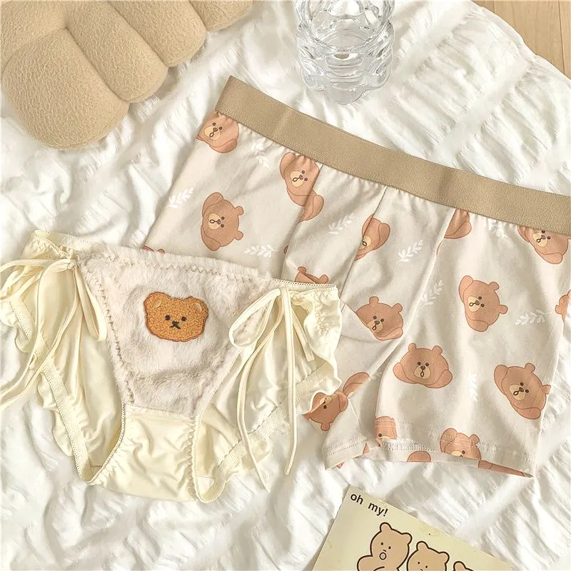 Cute Bear Couple Panties