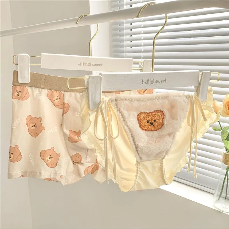 Cute Bear Couple Panties