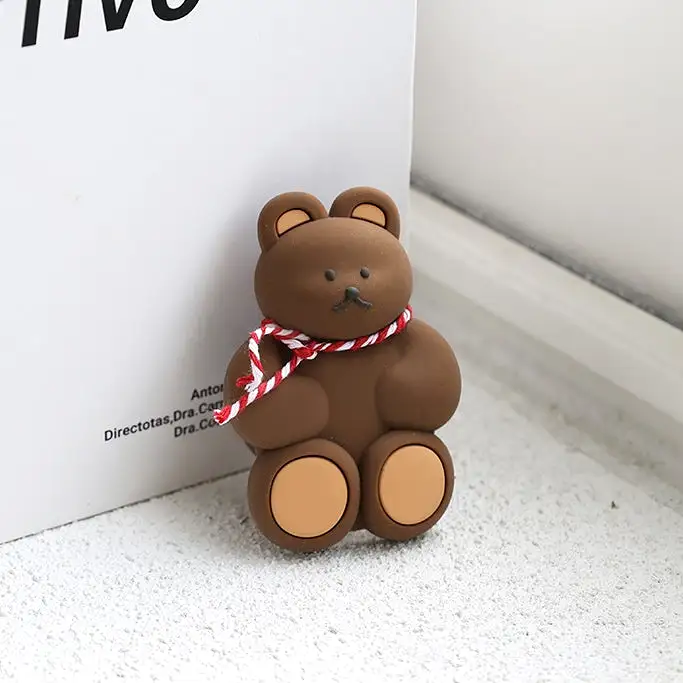 Cute Bear Griptok Cellphone Holder Tablet Stand soft Silicone 3 Step