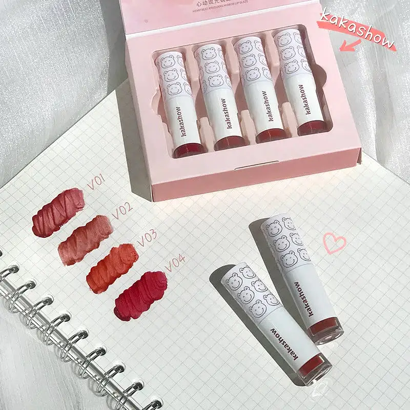 Cute Bear Mini Lip Gloss Set