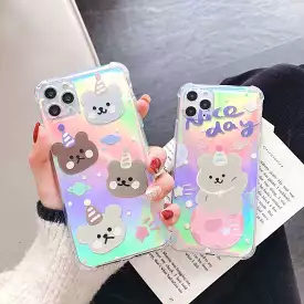 CUTE LASER BEAR IPHONE CASE BY51103