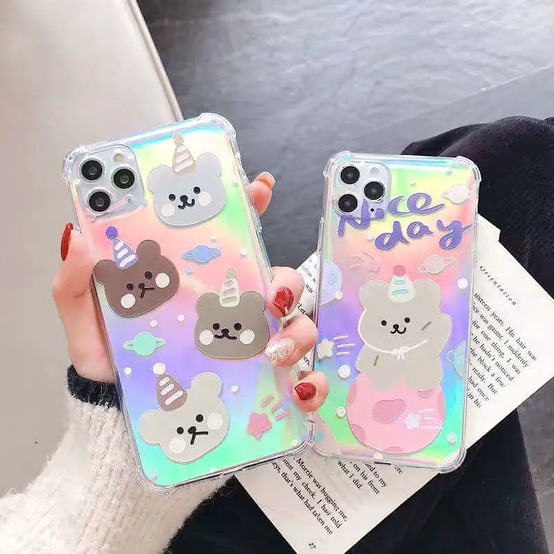 CUTE LASER BEAR IPHONE CASE BY51103