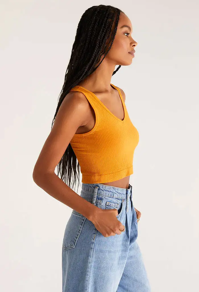 Effortless Seamless Tank-Golden Amber