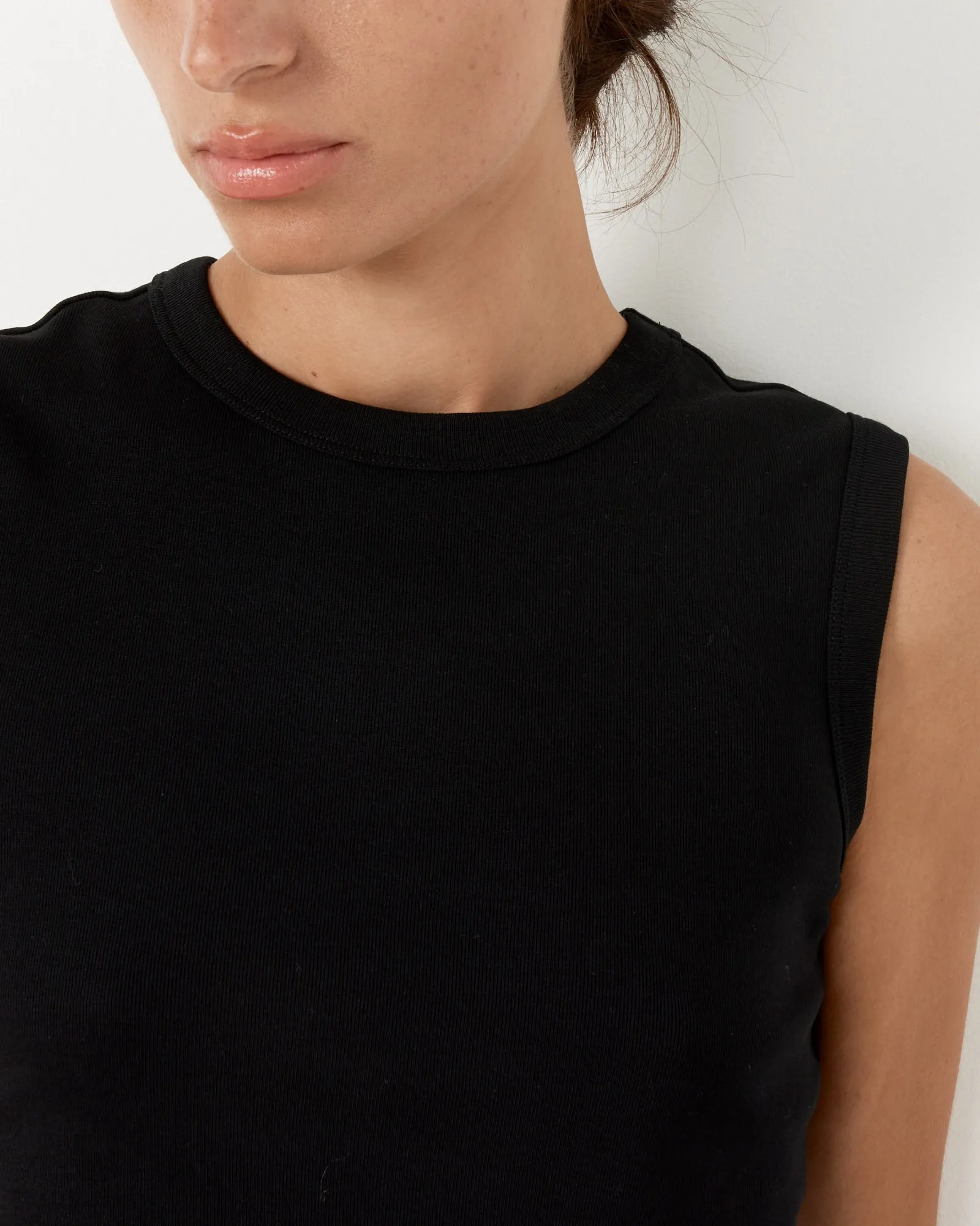 Esme Crop Tank in Black