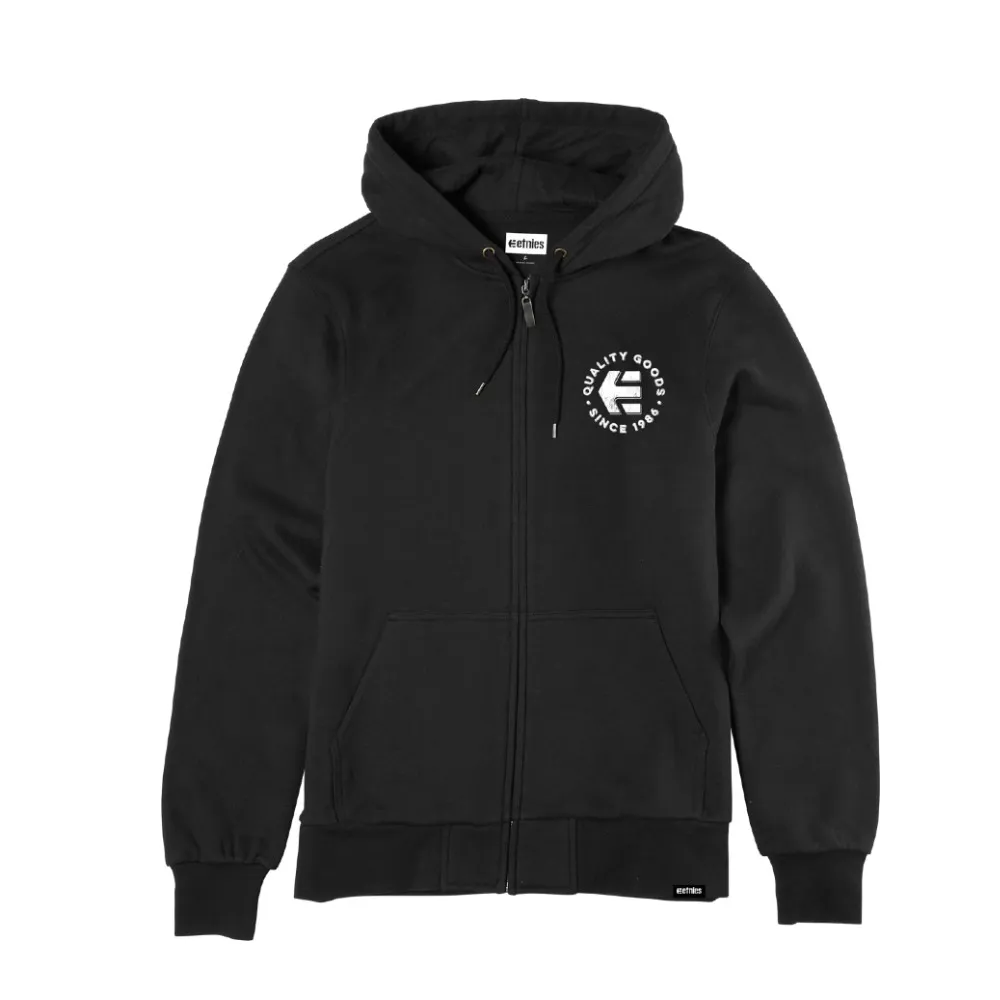 Etnies – Since 1986 Zip Hoodie Black White | Eddie Franks Rye