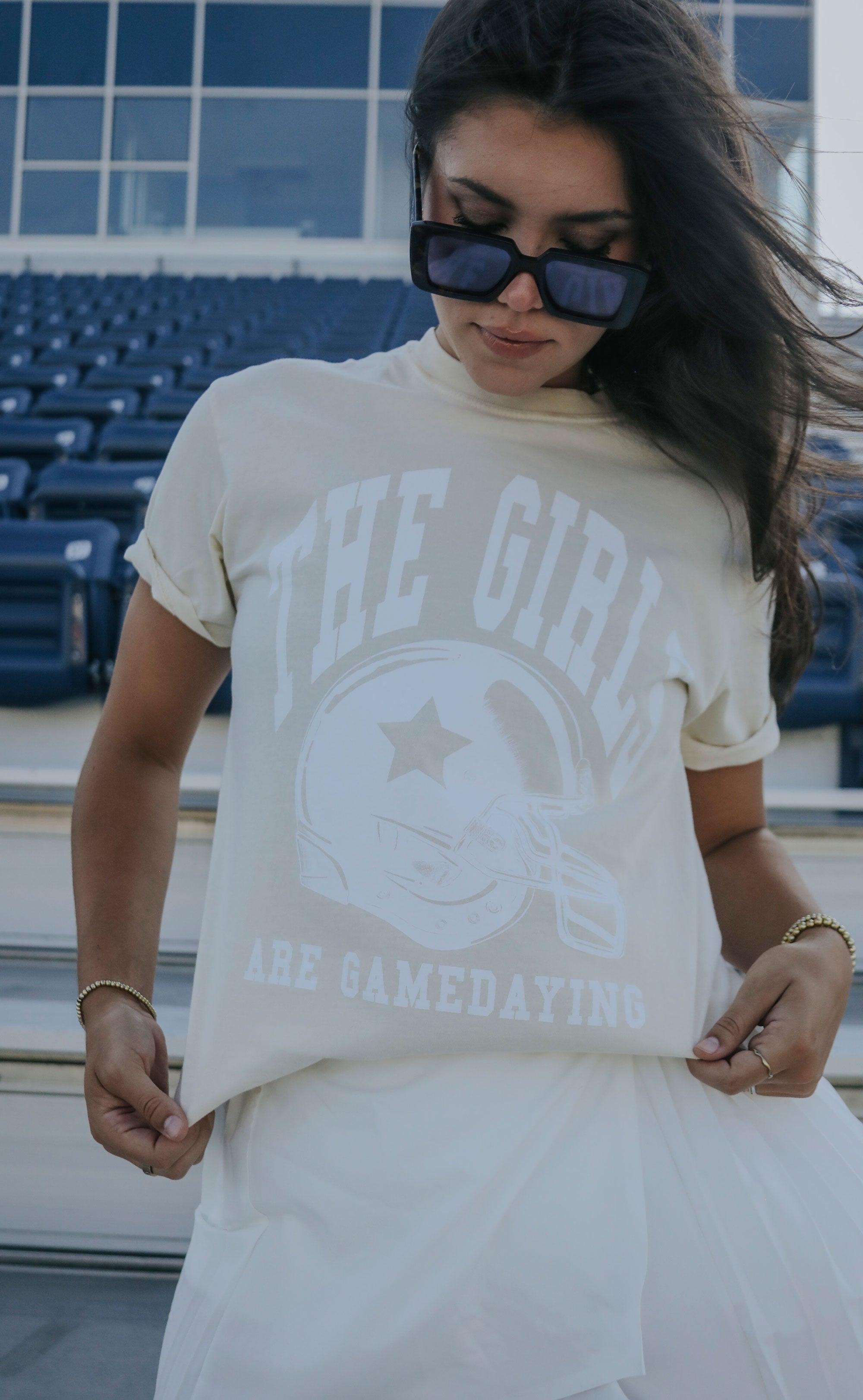 friday + saturday: the girls are gamedaying t shirt