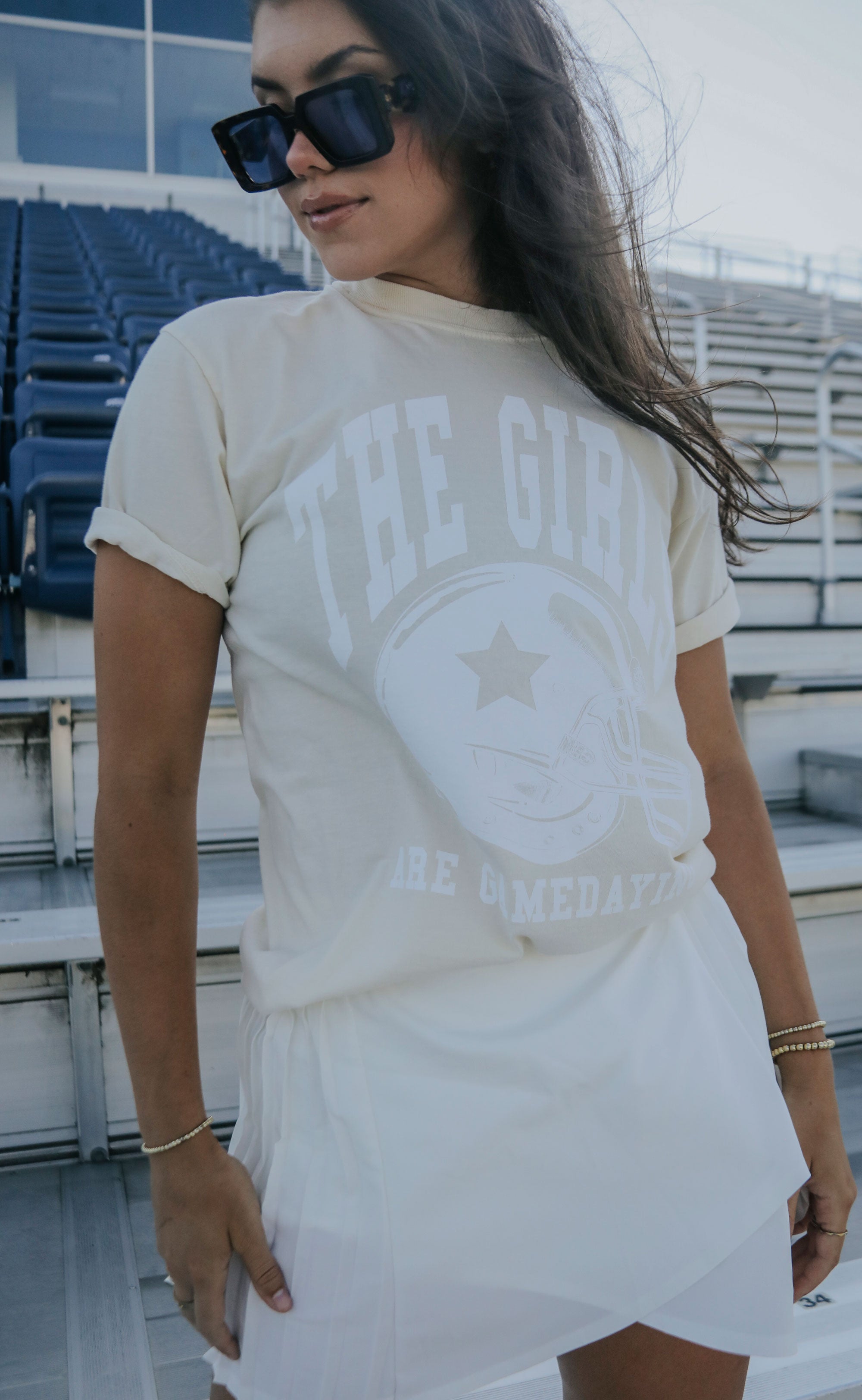 friday + saturday: the girls are gamedaying t shirt