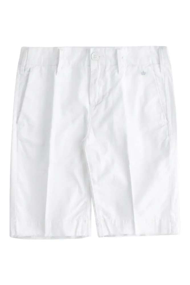 G1 Cut Off Bermuda Shorts in White