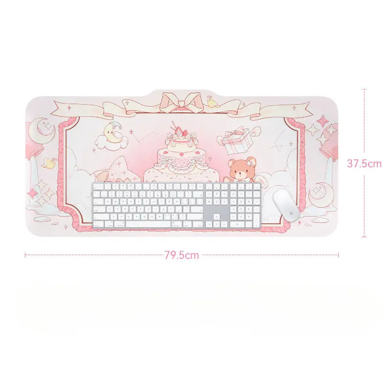 GG Pastel Sweet Dreamy Bear and Cake Mouse Pad ON1486