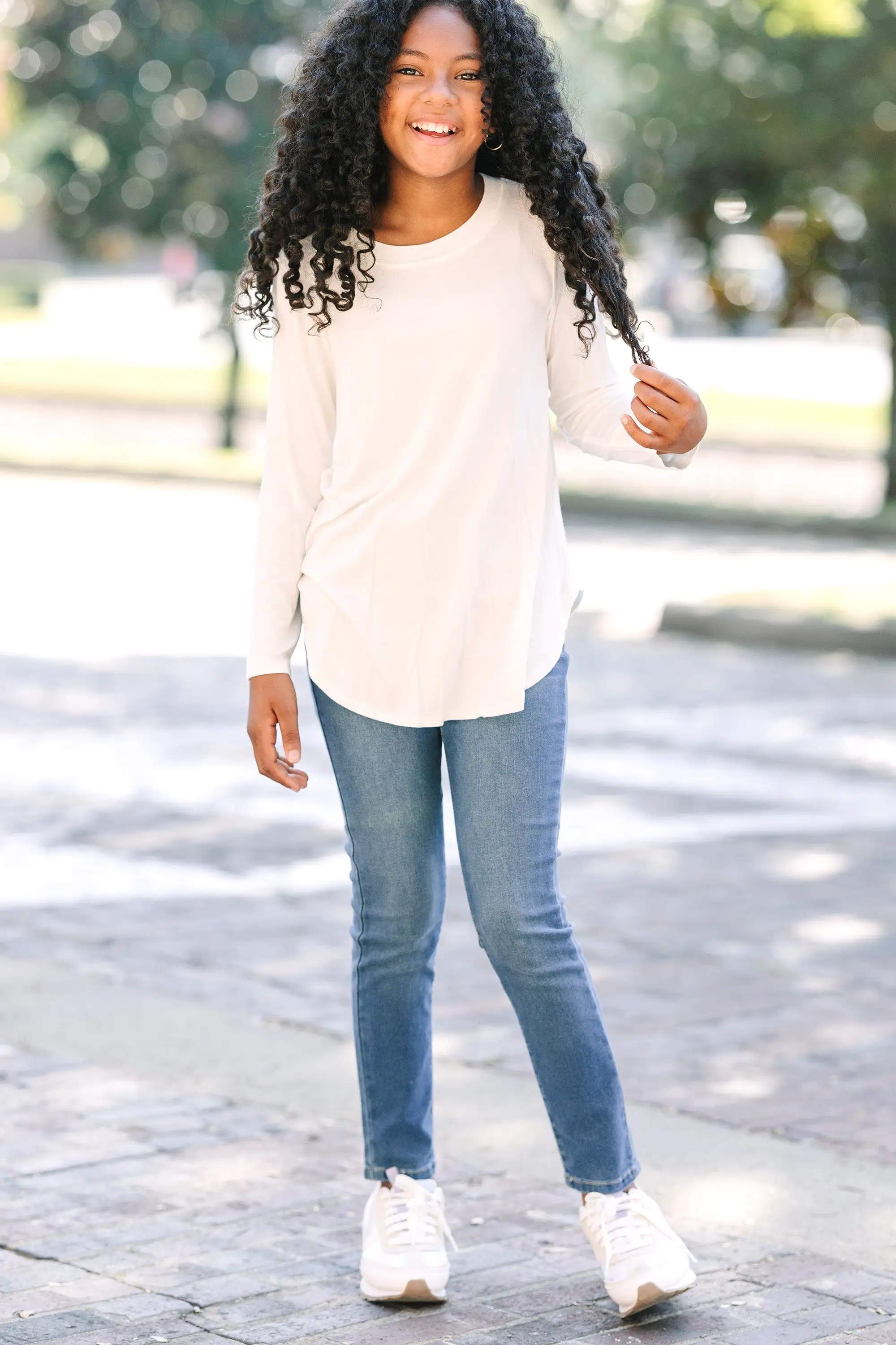 Girls: Won't Let You Down White Classic Top