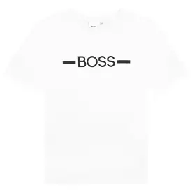 Hugo Boss Boys T-Shirt w/Logo_ White J25N29-10B