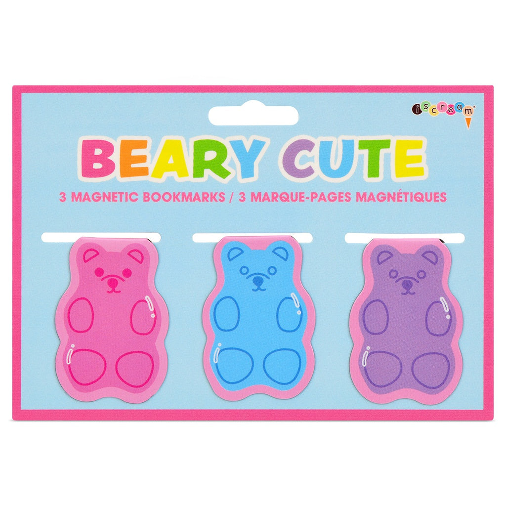 Iscream Beary Cute Magnetic Bookmarks