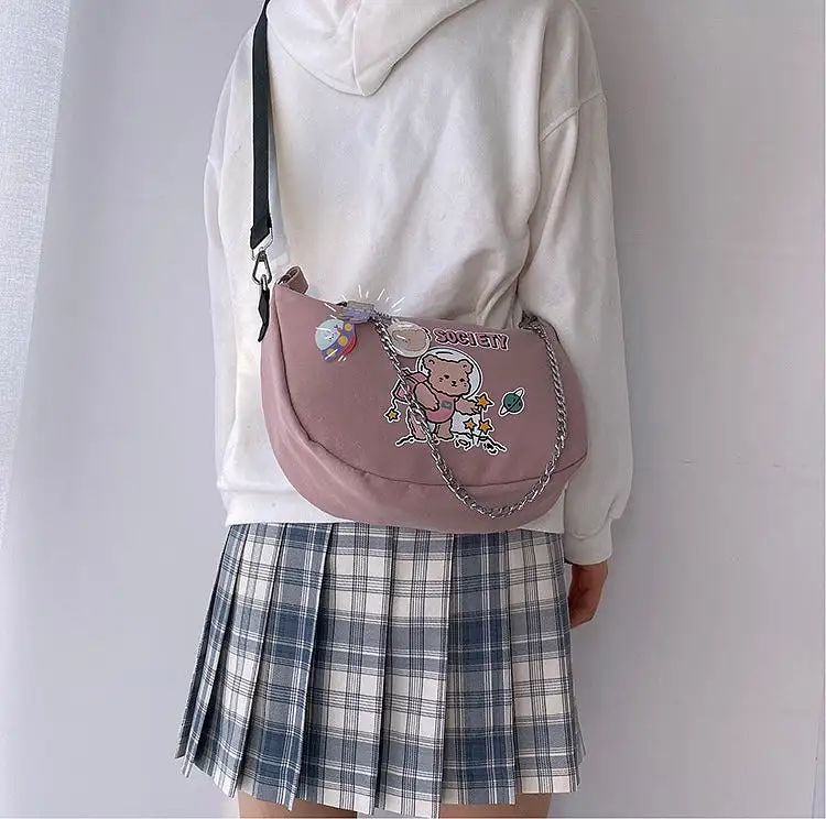 JAPANESE HARAJUKU CUTE BEAR MESSENGER BAG BY90111