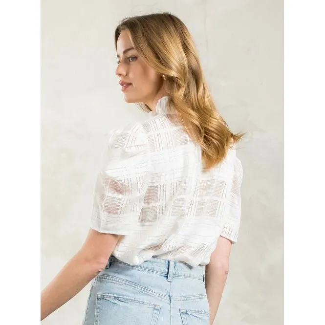 Jentry Short Sleeve Textured THML Top