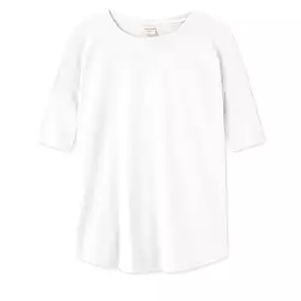 Lst sittande t-shirt i 100% bomull - White