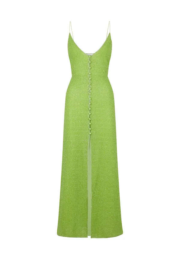 Lumiere Button Up Dress Lime